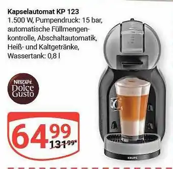 Globus Nescafe dolce gusto kapselautomat kp 123 Angebot