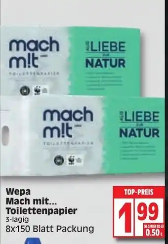 Edeka Wepa Mach mit Toilettenpapier Angebot