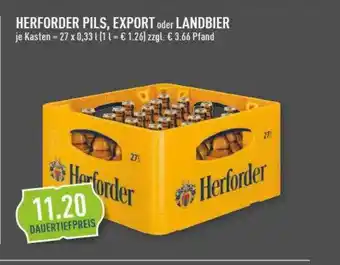 Marktkauf Herforder pils, export oder landbier Angebot