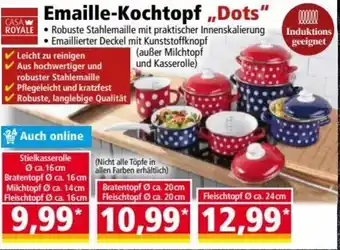 Norma Casa Royale Emaille Kochtopf ,,Dots" Angebot