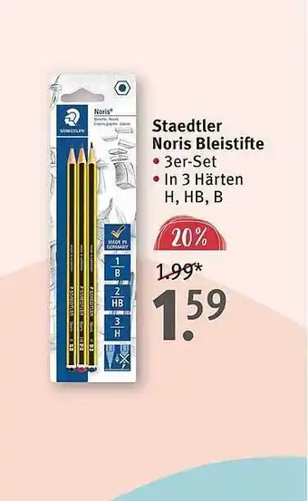 Rossmann Staedtler noris bleistifte Angebot