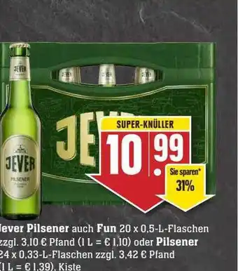 Scheck-in-Center Jever pilsener auch fun oder pilsener Angebot