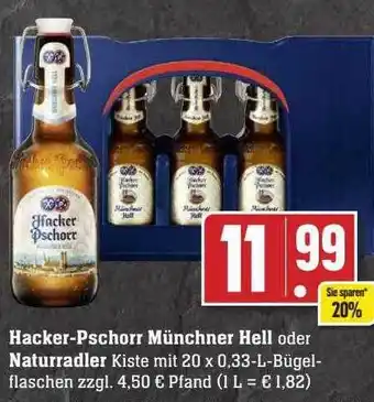 Scheck-in-Center Hacker-pschorr münchner hell oder naturradler Angebot