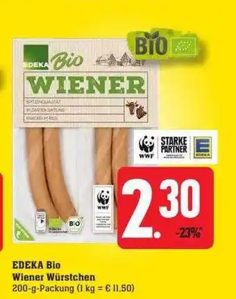 Scheck-in-Center Edeka bio wiener würstchen Angebot