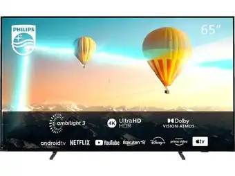 MediaMarkt Philips 65pus8007/12 led tv (flat, 65 zoll / 164 cm, uhd 4k, smart tv, ambilight, android tv™ 11 (r)) Angebot