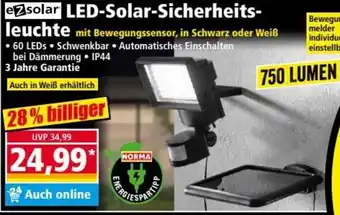 Norma LED Solar Sicherheitsleuchte Angebot