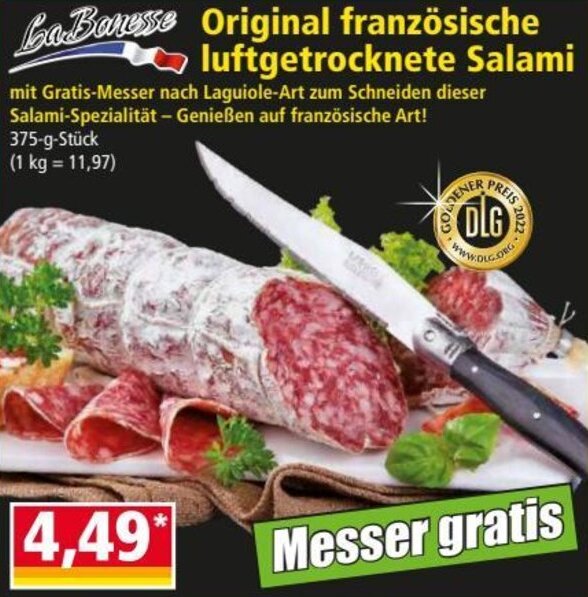 LaBonesse Original französische Salami 375 g Angebot