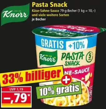 Norma Knorr Pasta Snack 79 g Becher Angebot