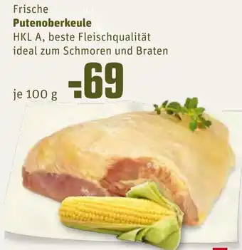 REWE Frische Putenoberkeule 100g Angebot