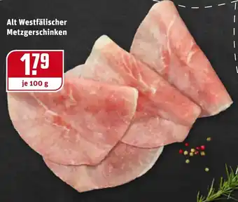 REWE Alt Westfälischer Metzgerschinken 100g Angebot