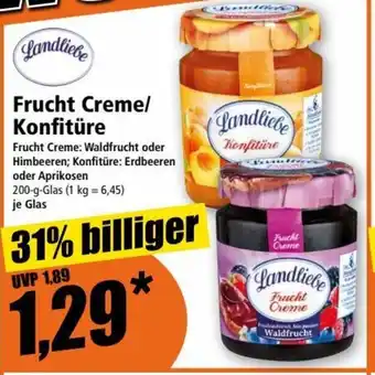 Norma Landliebe Frucht Creme/Konfitüre 200 g Glas Angebot