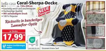 Norma Bella Casa Coral Sherpa Decke Angebot