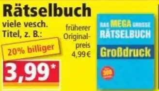 Norma Rätselbuch Angebot