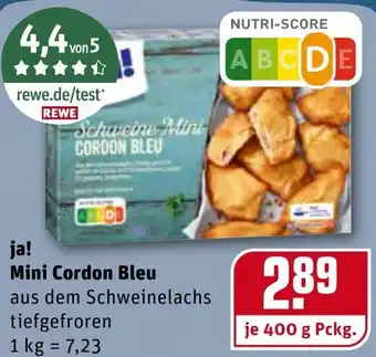 REWE ja! Mini Cordon Bleu 400g Angebot