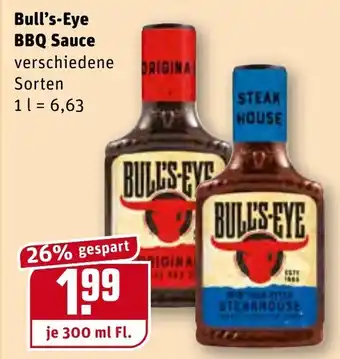 REWE Bull's Eye BBQ Sauce 300ml Angebot