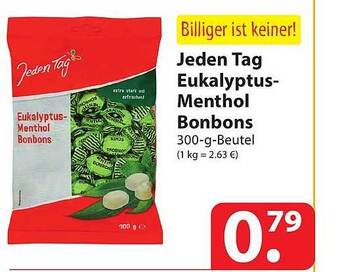 Famila Nord Ost Jeden tag eukalyptus-menthol bonbons Angebot