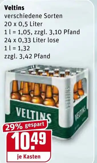 REWE Veltins 20x0,5L Angebot