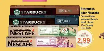 Aktiv Irma Starbucks oder nescafe farmers origins nespresso kapseln Angebot