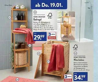 Aldi Nord Home creation badregal home creation wäschebox Angebot