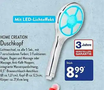 Aldi Nord Home creation duschkopf Angebot