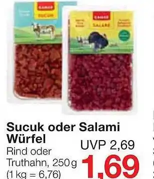 Jawoll Sucuk oder salami würfel Angebot