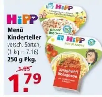 Multi Markt Hipp menü kinderteller Angebot