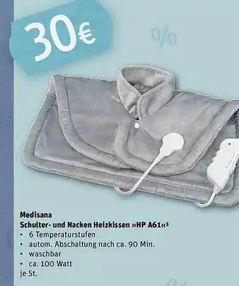 REWE Medisana schulter- und nacken heizkissen „hp a61“ Angebot