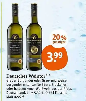 tegut Deutsches weintor Angebot