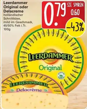 WEZ Leerdammer Original oder Delacreme 100g Angebot