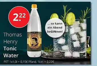 Sagasser Thomas henry tonic water Angebot