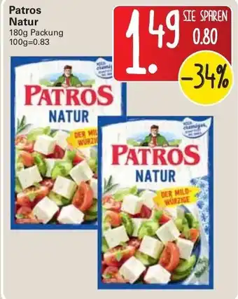 WEZ Patros Natur 180g Angebot