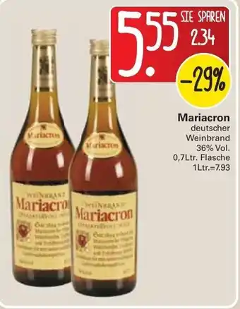 WEZ Mariacron 0,7L Angebot