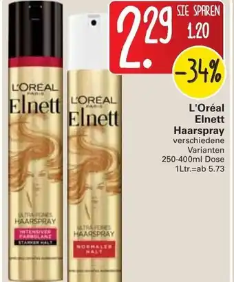 WEZ L'oréal Elnett Haarspray 250-400ml Angebot