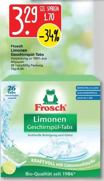 WEZ Frosch Limonen Geschirrspül-Tabs Angebot