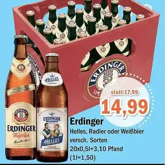 Aktiv Irma Erdinger helles, radler oder weißbier Angebot