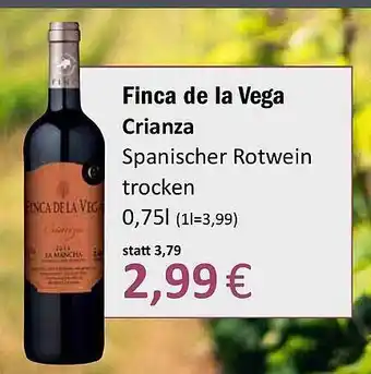 Aktiv Irma Finca de la vega crianza spanischer rotwein trocken Angebot