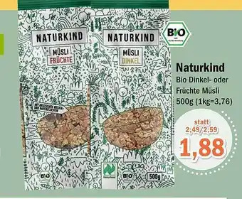 Aktiv Irma Naturkind bio dinkel- oder früchte müsli Angebot