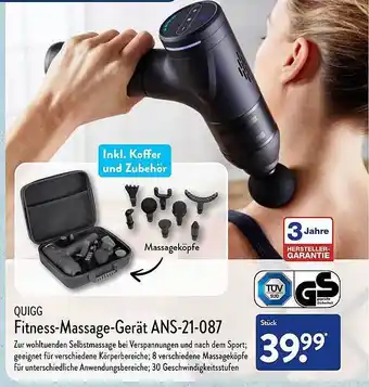 Aldi Nord Quigg fitness-massage-gerät ans-21-087 Angebot
