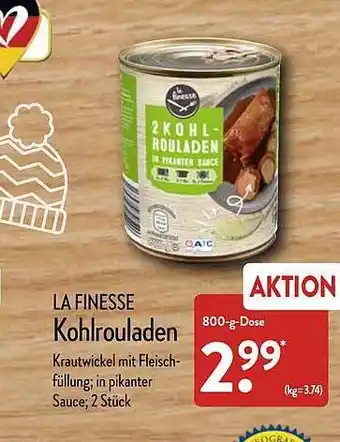 Aldi Nord La finesse kohlrouladen Angebot