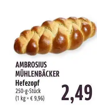 BUNGERT Ambrosius mühlenbäcker hefezopf Angebot