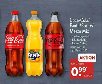 Aldi Nord Coca-cola fanta sprite mezzo mix Angebot