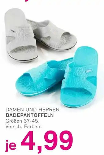 KODi Damen und Herren Badepantoffeln Angebot