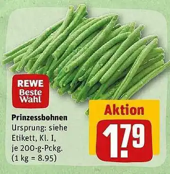 REWE Rewe beste wahl prinzessbohnen Angebot