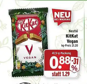 Wasgau Nestlé kitkat vegan Angebot