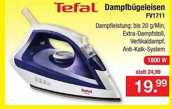 Zimmermann Tefal dampfbügeleisen fv1711 Angebot