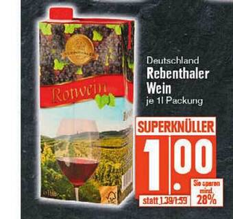 Edeka Scherer Rebenthaler wein Angebot