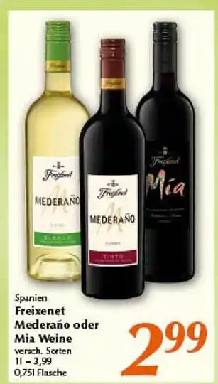 inkoop Freixenet mederaño oder mia weine Angebot