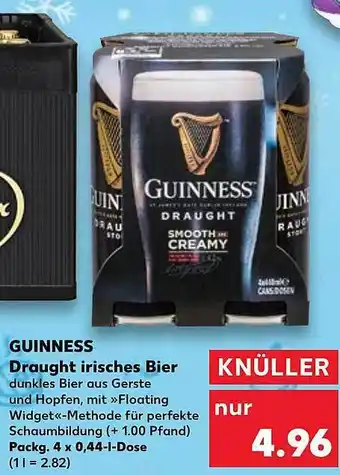 Kaufland Guinness draught irischer bier Angebot