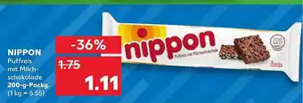 Kaufland Nippon puffreis mit milchschokolade Angebot