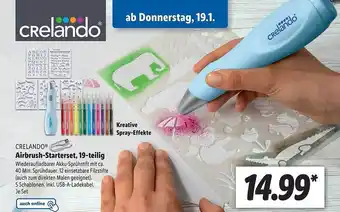 Lidl Crelando airbrush-starterset Angebot